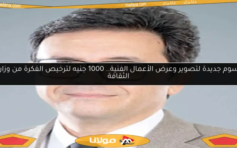 رسوم جديدة لتصوير وعرض الأعمال الفنية.. 1000 جنيه لترخيص الفكرة من وزارة الثقافة