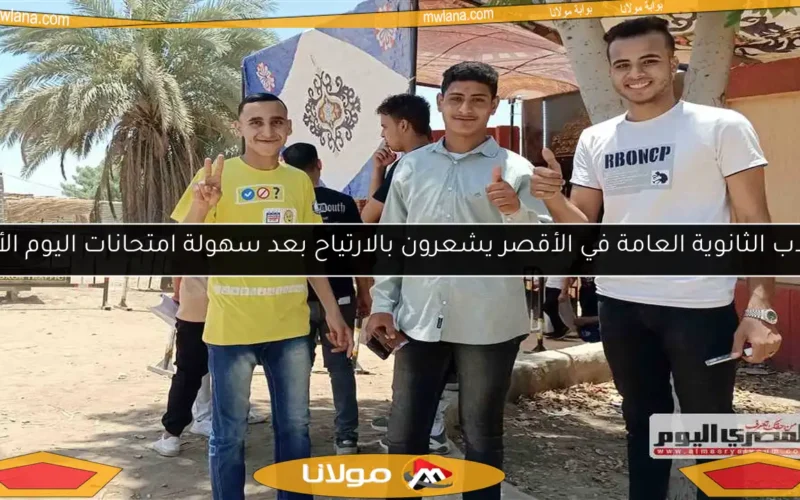 طلاب الثانوية العامة في الأقصر يشعرون بالارتياح بعد سهولة امتحانات اليوم الأول