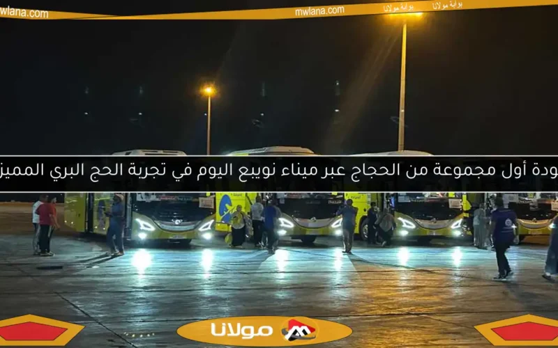 عودة أول مجموعة من الحجاج عبر ميناء نويبع اليوم في تجربة الحج البري المميزة