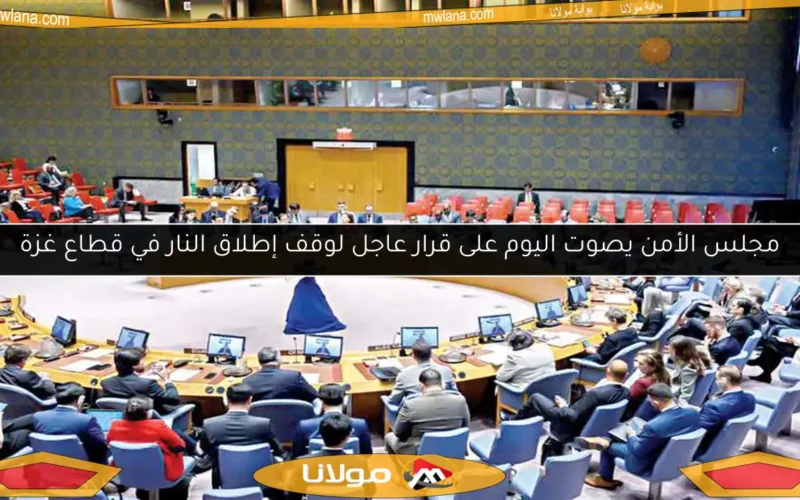 مجلس الأمن يصوت اليوم على قرار عاجل لوقف إطلاق النار في قطاع غزة