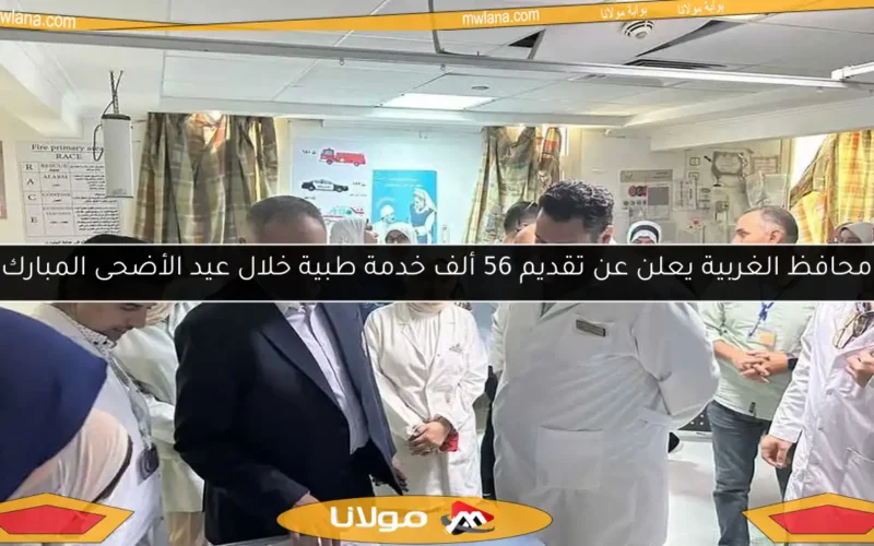 محافظ الغربية يعلن عن تقديم 56 ألف خدمة طبية خلال عيد الأضحى المبارك