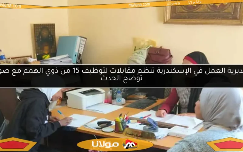 مديرية العمل في الإسكندرية تنظم مقابلات لتوظيف 15 من ذوي الهمم مع صور توضح الحدث