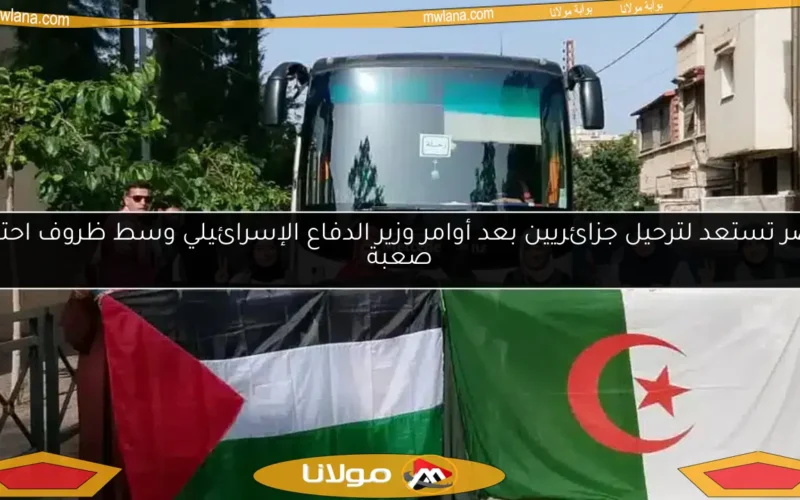 مصر تستعد لترحيل جزائريين بعد أوامر وزير الدفاع الإسرائيلي وسط ظروف احتجاز صعبة