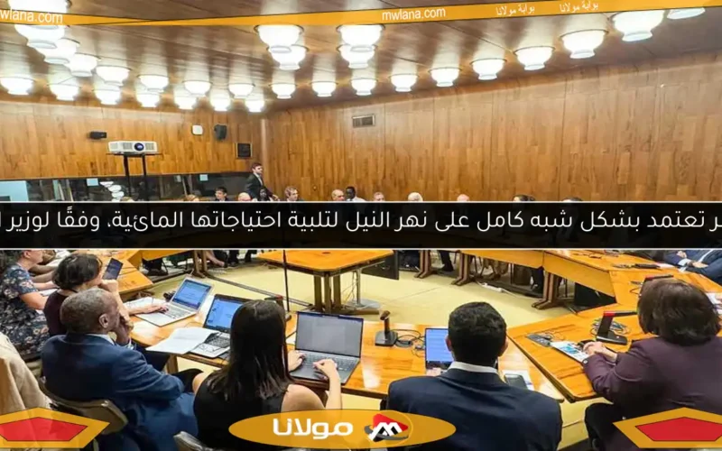 مصر تعتمد بشكل شبه كامل على نهر النيل لتلبية احتياجاتها المائية، وفقًا لوزير الري