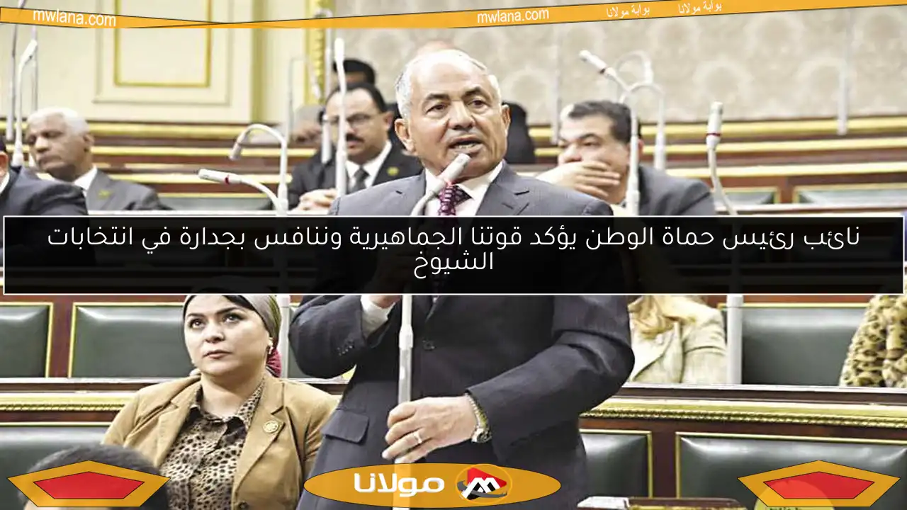 نائب رئيس حماة الوطن يؤكد قوتنا الجماهيرية وننافس بجدارة في انتخابات الشيوخ
