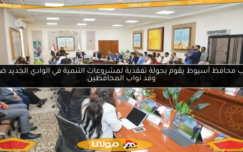 نائب محافظ أسيوط يقوم بجولة تفقدية لمشروعات التنمية في الوادي الجديد ضمن وفد نواب المحافظين
