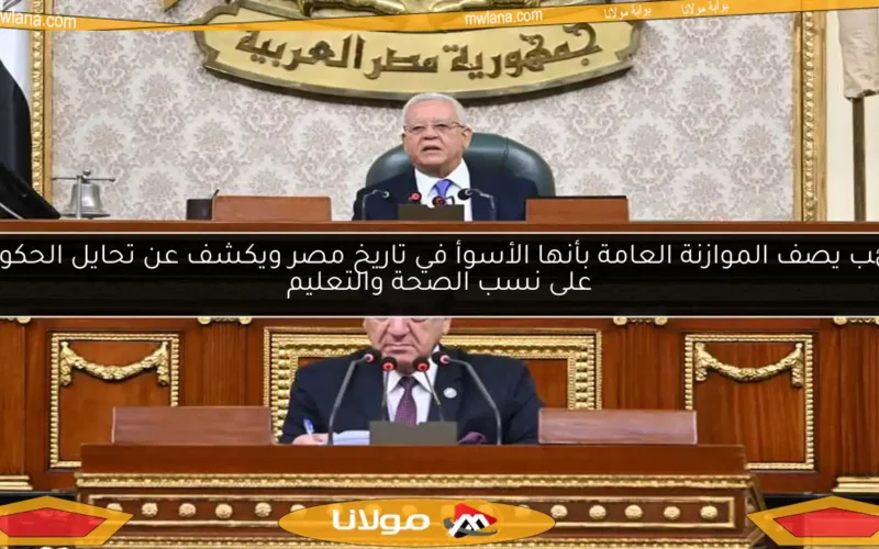 نائب يصف الموازنة العامة بأنها الأسوأ في تاريخ مصر ويكشف عن تحايل الحكومة على نسب الصحة والتعليم