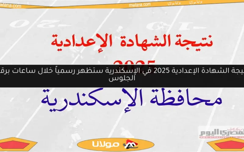 نتيجة الشهادة الإعدادية 2025 في الإسكندرية ستظهر رسمياً خلال ساعات برقم الجلوس