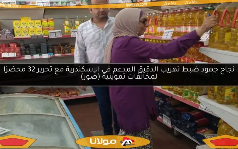 نجاح جهود ضبط تهريب الدقيق المدعم في الإسكندرية مع تحرير 32 محضرًا لمخالفات تموينية (صور)