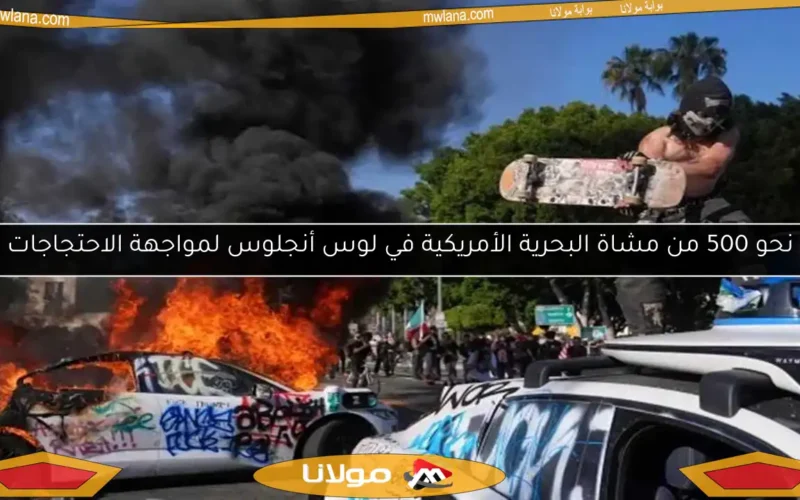 نحو 500 من مشاة البحرية الأمريكية في لوس أنجلوس لمواجهة الاحتجاجات
