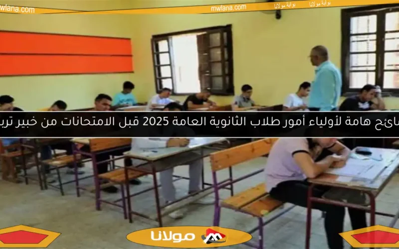 نصائح هامة لأولياء أمور طلاب الثانوية العامة 2025 قبل الامتحانات من خبير تربوي
