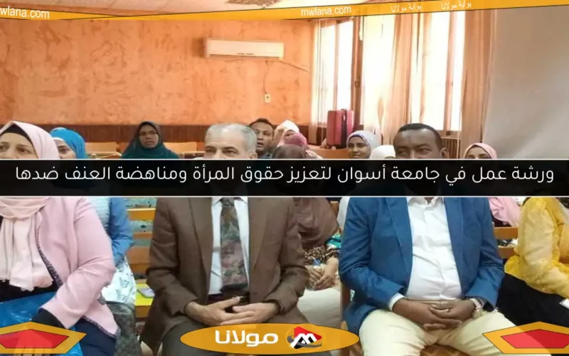 ورشة عمل في جامعة أسوان لتعزيز حقوق المرأة ومناهضة العنف ضدها