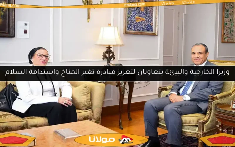 وزيرا الخارجية والبيئة يتعاونان لتعزيز مبادرة تغير المناخ واستدامة السلام