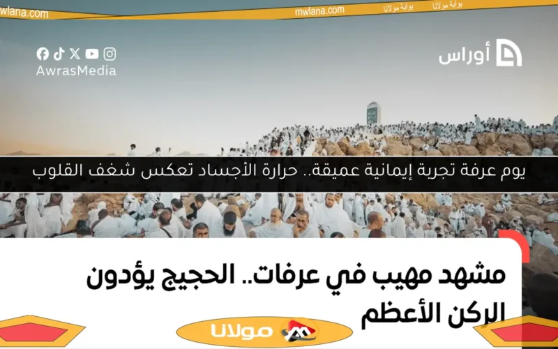 يوم عرفة تجربة إيمانية عميقة.. حرارة الأجساد تعكس شغف القلوب