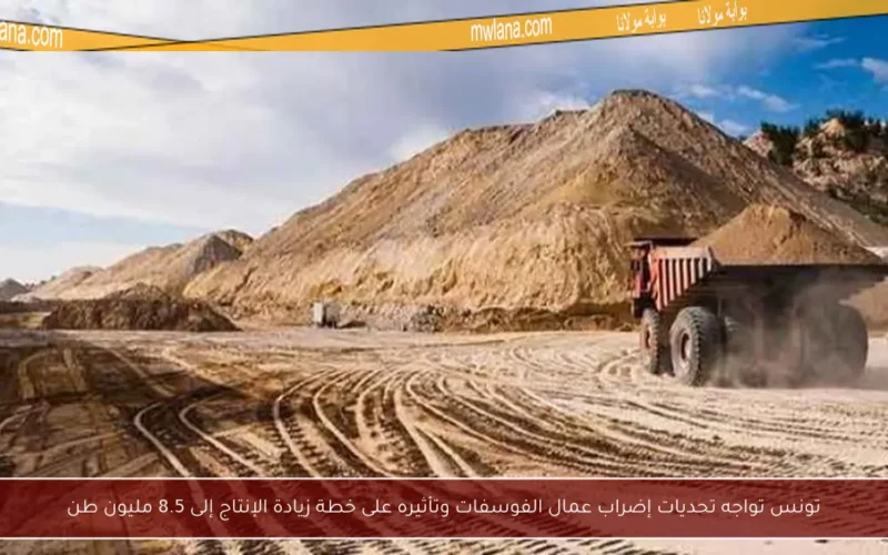 تونس تواجه تحديات إضراب عمال الفوسفات وتأثيره على خطة زيادة الإنتاج إلى 8.5 مليون طن