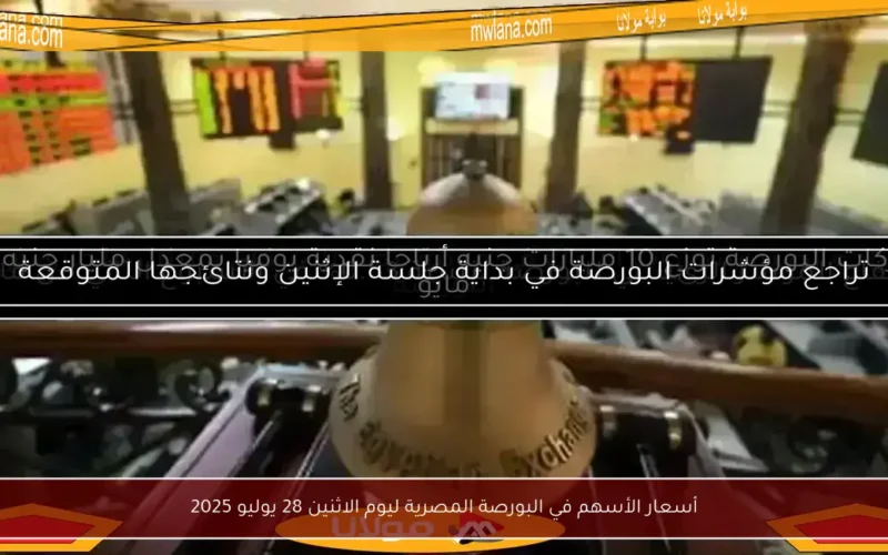 أسعار الأسهم في البورصة المصرية ليوم الاثنين 28 يوليو 2025