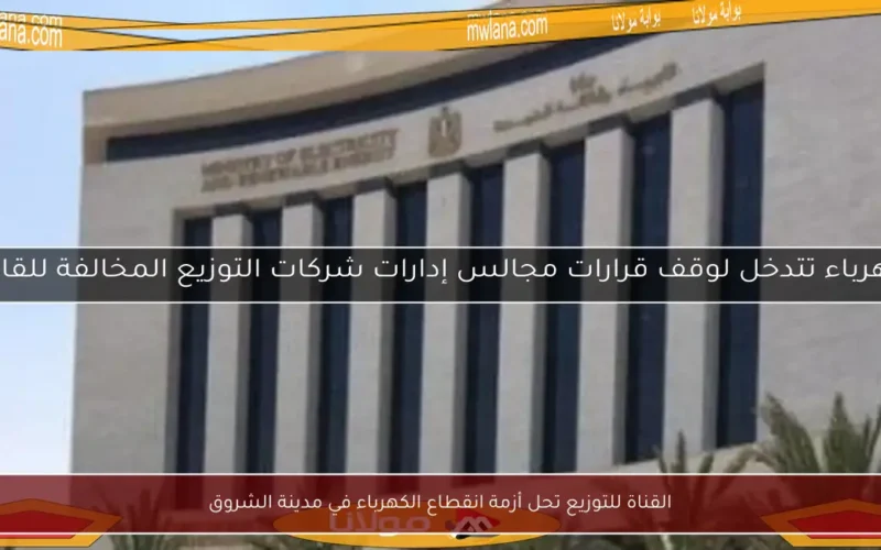 القناة للتوزيع تحل أزمة انقطاع الكهرباء في مدينة الشروق