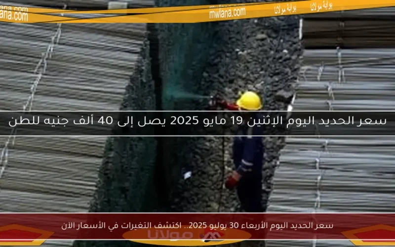 سعر الحديد اليوم الأربعاء 30 يوليو 2025.. اكتشف التغيرات في الأسعار الآن