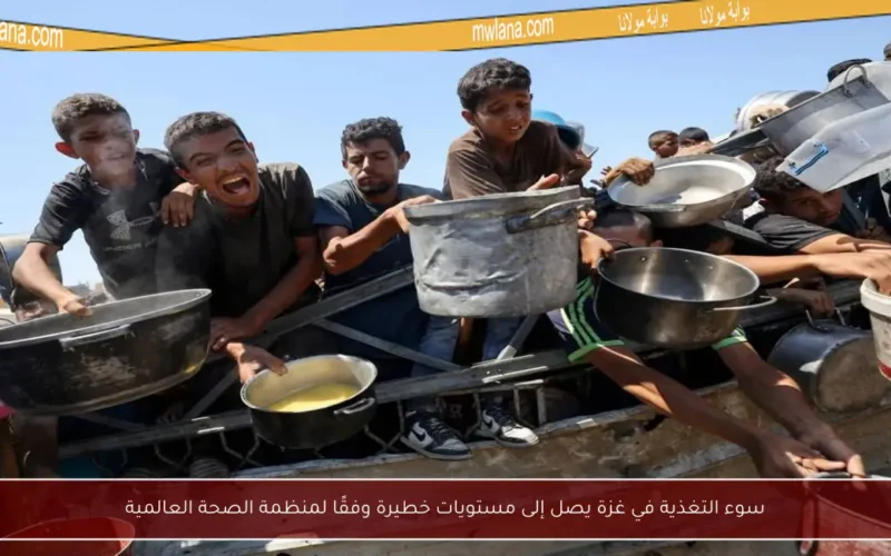 سوء التغذية في غزة يصل إلى مستويات خطيرة وفقًا لمنظمة الصحة العالمية
