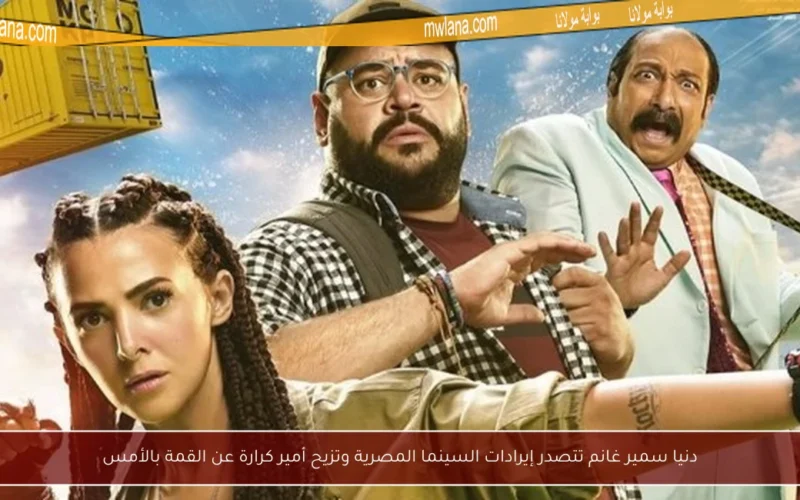 دنيا سمير غانم تتصدر إيرادات السينما المصرية وتزيح أمير كرارة عن القمة بالأمس