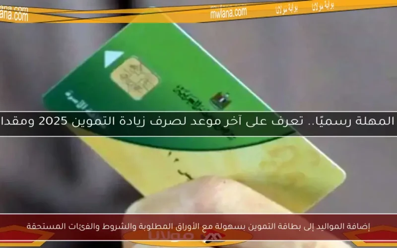 إضافة المواليد إلى بطاقة التموين بسهولة مع الأوراق المطلوبة والشروط والفئات المستحقة