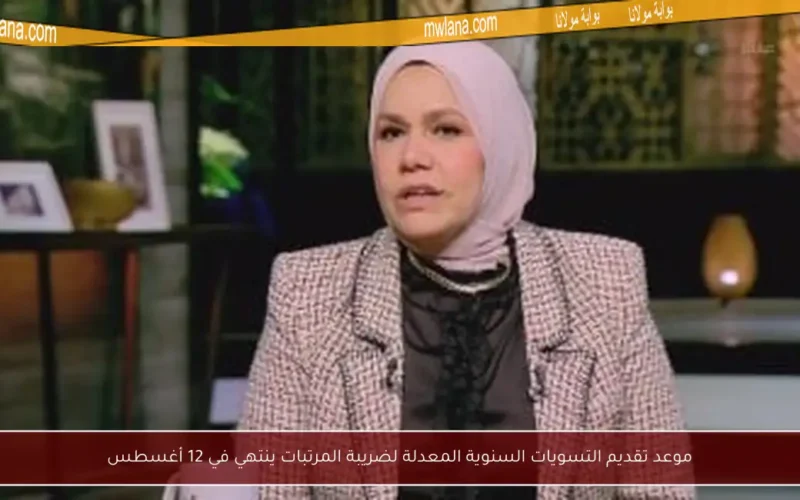 موعد تقديم التسويات السنوية المعدلة لضريبة المرتبات ينتهي في 12 أغسطس