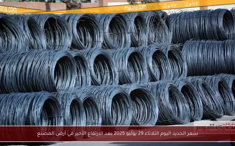 سعر الحديد اليوم الثلاثاء 29 يوليو 2025 بعد الارتفاع الأخير في أرض المصنع
