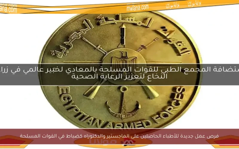 فرص عمل جديدة للأطباء الحاصلين على الماجستير والدكتوراه كضباط في القوات المسلحة