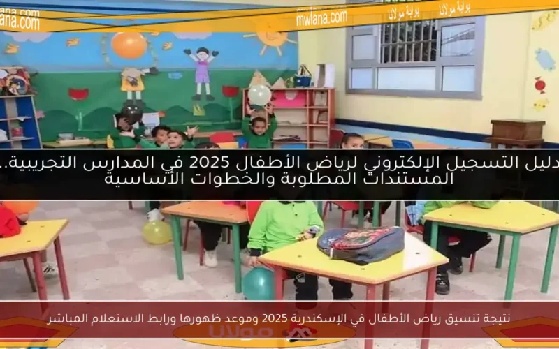 نتيجة تنسيق رياض الأطفال في الإسكندرية 2025 وموعد ظهورها ورابط الاستعلام المباشر