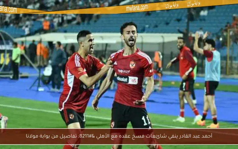 أحمد عبد القادر ينفي شائعات فسخ عقده مع الأهلي – تفاصيل من بوابة مولانا