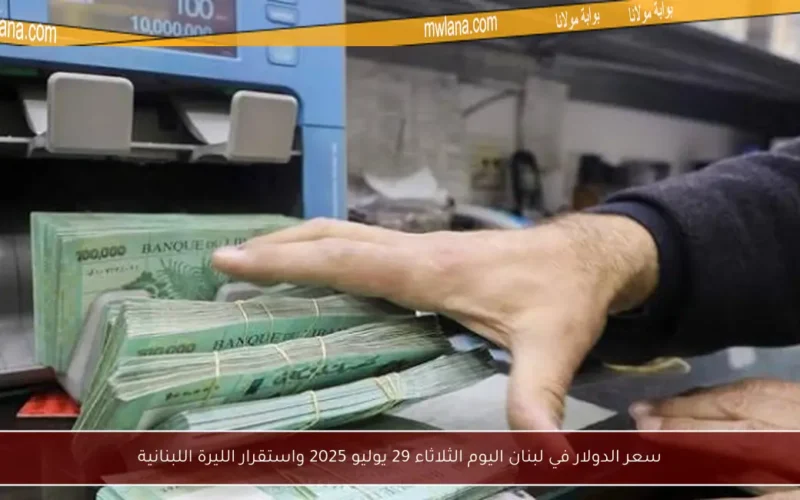 سعر الدولار في لبنان اليوم الثلاثاء 29 يوليو 2025 واستقرار الليرة اللبنانية