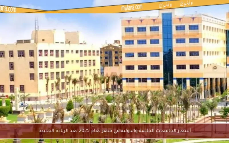 أسعار الجامعات الخاصة والدولية في مصر لعام 2025 بعد الزيادة الجديدة