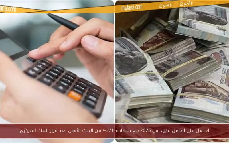 احصل على أفضل عائد في 2025 مع شهادة الـ27% من البنك الأهلي بعد قرار البنك المركزي