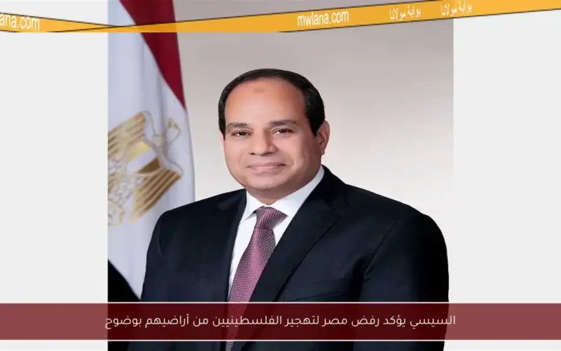 السيسي يؤكد رفض مصر لتهجير الفلسطينيين من أراضيهم بوضوح