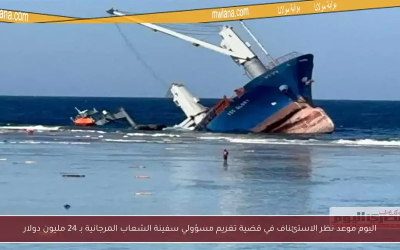 اليوم موعد نظر الاستئناف في قضية تغريم مسؤولي سفينة الشعاب المرجانية بـ 24 مليون دولار