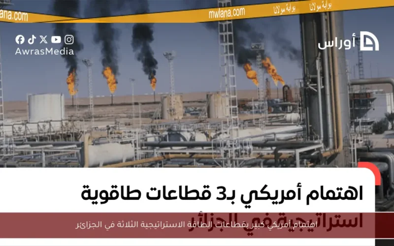 اهتمام أمريكي كبير بقطاعات الطاقة الاستراتيجية الثلاثة في الجزائر