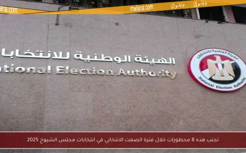 تجنب هذه 8 محظورات خلال فترة الصمت الانتخابي في انتخابات مجلس الشيوخ 2025