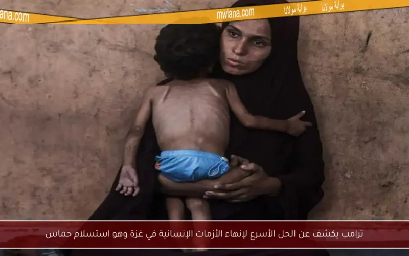 ترامب يكشف عن الحل الأسرع لإنهاء الأزمات الإنسانية في غزة وهو استسلام حماس