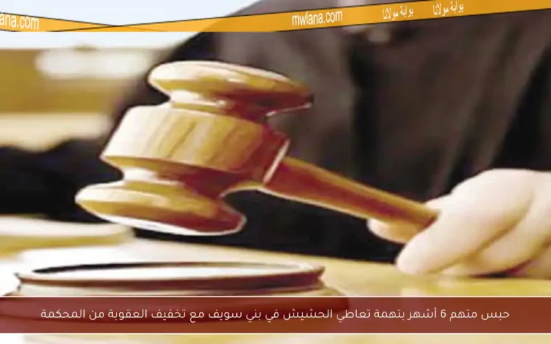 حبس متهم 6 أشهر بتهمة تعاطي الحشيش في بني سويف مع تخفيف العقوبة من المحكمة