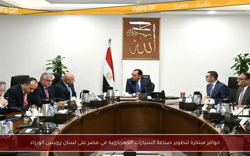 حوافز مبتكرة لتطوير صناعة السيارات الكهربائية في مصر على لسان رئيس الوزراء
