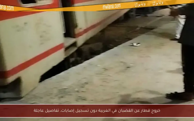 خروج قطار عن القضبان في الغربية دون تسجيل إصابات، تفاصيل عاجلة