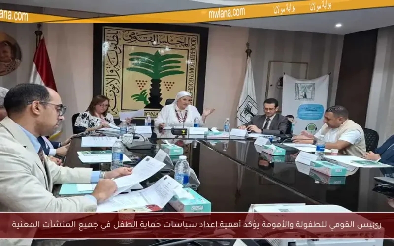 رئيس القومي للطفولة والأمومة يؤكد أهمية إعداد سياسات حماية الطفل في جميع المنشآت المعنية