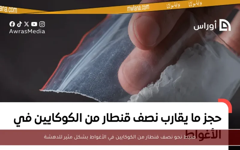 ضبط نحو نصف قنطار من الكوكايين في الأغواط بشكل مثير للدهشة