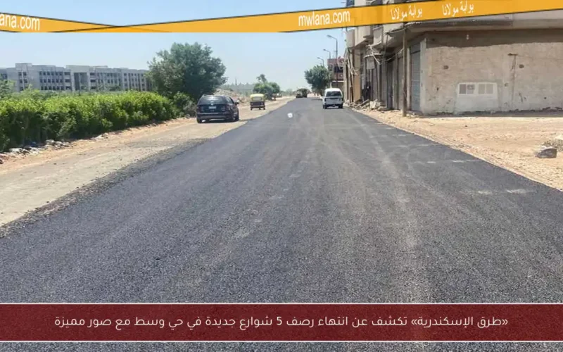 «طرق الإسكندرية» تكشف عن انتهاء رصف 5 شوارع جديدة في حي وسط مع صور مميزة