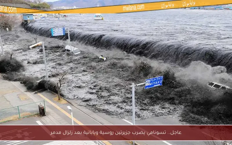 عاجل.. تسونامي يضرب جزيرتين روسية ويابانية بعد زلزال مدمر