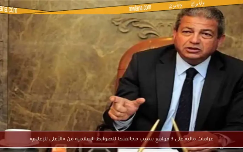 غرامات مالية على 3 مواقع بسبب مخالفتها للضوابط الإعلامية من «الأعلى للإعلام»