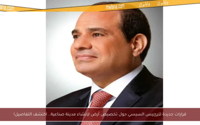 قرارات جديدة للرئيس السيسي حول تخصيص أرض لإنشاء مدينة صناعية.. اكتشف التفاصيل!