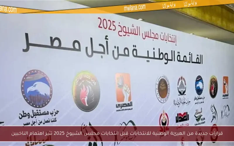 قرارات جديدة من الهيئة الوطنية للانتخابات قبل انتخابات مجلس الشيوخ 2025 تثير اهتمام الناخبين