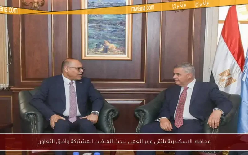 محافظ الإسكندرية يلتقي وزير العمل لبحث الملفات المشتركة وآفاق التعاون