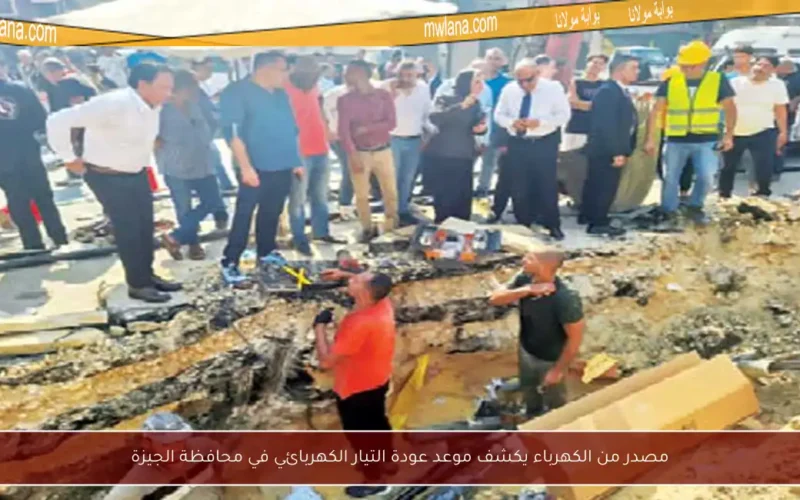 مصدر من الكهرباء يكشف موعد عودة التيار الكهربائي في محافظة الجيزة